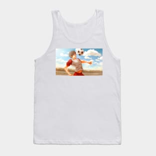 soccer player anime boy Tank Top